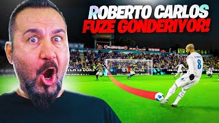 ROBERTO CARLOS 30 METRE FÜZE GOL  eFootball 2024 [upl. by Aronle]