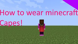 How to wear Capes on minecraft java edition [upl. by Lyndon408]