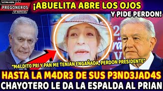 ¡ABUELITA PIDE PERDON quotPERDON PRESIDENTE EL PRI ME TENIAN ENGAÑADA SON UNA BASURA ESOS M4LD1T0Squot [upl. by Adlesirc]