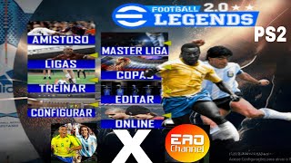 ONLINE EFOOTBALL PES 5 LEGENDS 20 PS2 ELTON X EVANDRO AO [upl. by Yssirc251]