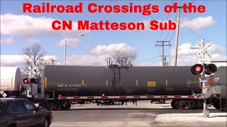 Railroad Crossings of the CN Matteson Sub Volume 3 [upl. by Berman707]