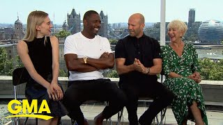 Hobbs and Shaw stars talk highoctane film l GMA [upl. by Ybur]