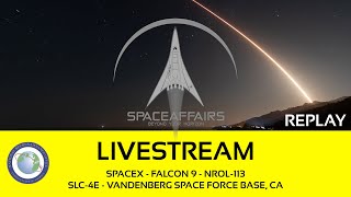 SpaceX  Falcon 9  NROL113  SLC4E  Vandenberg SFB CA  September 5 2024 [upl. by Bullion]