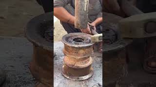 Powerful hydraulic vs hard steel pin ytshorts hardworkworks trending [upl. by Ashli3]