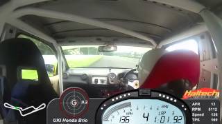 Trackvision  Haltech Racepak IQ3 Logger Dash on Honda Brio 12L [upl. by Ailyn]