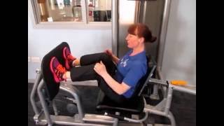 Leg Press and Calf Extension Exercise Demonstration [upl. by Maxine705]