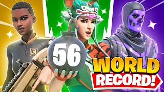 FNCS WORLD RECORD 56 ELIMS 💣 [upl. by Ayortal]