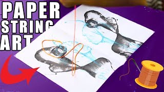 HOW TO MAKE PAPER STRING ART  EASY CRAFTS [upl. by Sairacaz]