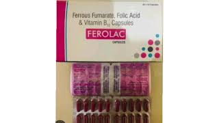 FEROLAC CAPSULES Ferrous Fumarate Folic Acid amp Vitamin B Capsules [upl. by Oderfliw980]