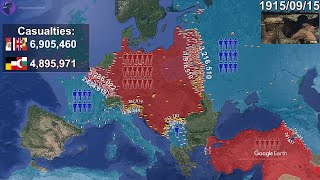 World War I Every Day with units using Google Earth [upl. by Adnamor190]