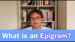 Epigram  What is an epigram [upl. by Ilhsa541]