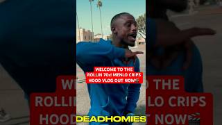 MENLO CRIPS DROP HOOD VLOG ROLLIN 70s 🎬 trending vlog shorts explore viralshorts fyp [upl. by Uohk781]