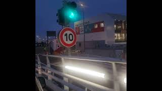 Calais port all lit up calais france sea ship [upl. by Anawak448]