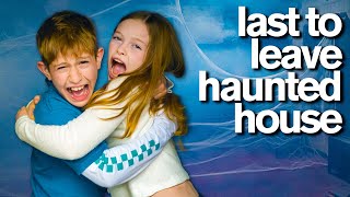 Boy vs Girl LAST TO LEAVE HAUNTED HOUSE [upl. by Troc]