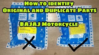 How to Identify Original and Duplicate Bajaj Parts [upl. by Saville]