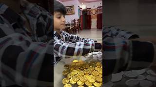 Kunali ki coins vlog funny family souravjoshivlogs kunali viral minivlog [upl. by Soinotna]