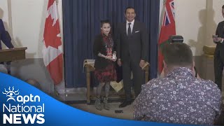 Indigenous youth among recipients of King Charles IIIs Coronation Medals  APTN News [upl. by Anas727]