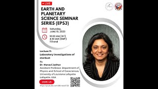 IIREES  Earth and Planetary Science Seminar Series EPS3  Lecture11  Dr Manavi Jadhav [upl. by Keary]