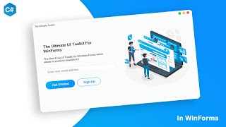 The Free Ultimate UI Design Tool for Windows Forms  C Tutorial [upl. by Nyasuh]