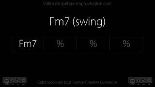 Fm7 jazzswing 130 bpm  Backing Track [upl. by Lorrin370]