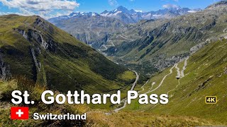 ROAD TRIP Switzerland  Driving Over St Gotthard Pass in 4K [upl. by Yeliab]