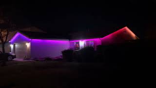 home 🏡 Christmas lights rgb 2024 video7 [upl. by Yclehc933]