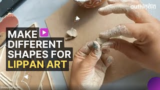 Lippan Art  How to make different shapes from clay [upl. by Enifesoj884]