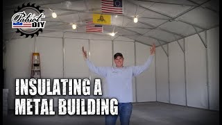 How To Insulate A Metal Building  Double Bubble Foil Insulation [upl. by Anirahtak]