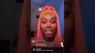 Jackboy tries to get back with Asian doll on Instagram live [upl. by Read829]