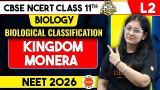 Kingdom Monera Biological Classification Class 11  NEET Biology [upl. by Claudelle]