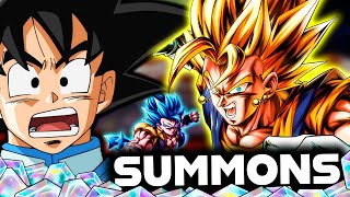 18KCC SUMMONS FOR FUSING VEGITO AND GOGETA  Dragon Ball Legends [upl. by Adnoved732]