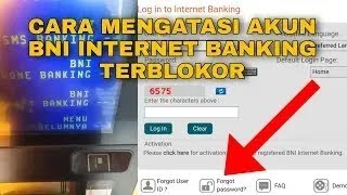 CARA MENGATASI LUPA PASSWORD DI BNI INTERNET BANKING TERBARU [upl. by Adnwahs174]