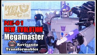 Wei Jiang NE01 New Evolution Megamaster KO Oversized Masterpiece Megatron [upl. by Iverson875]