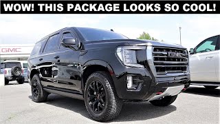 2022 GMC Yukon AT4 Black Package Is This The Coolest New FullSized SUV For Sale [upl. by Hulburt663]