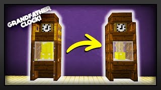 Minecraft  How To Make A Grandfather Clock Improved version [upl. by Worden]