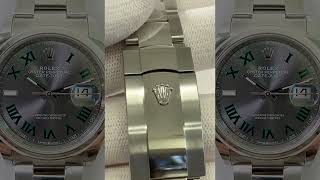 2023 Rolex Datejust 36MM quotWimbledonquot Slate Dial Oyster Bracelet 126200 [upl. by Siddra935]