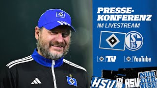 RELIVE PRESSEKONFERENZ MIT STEFFEN BAUMGART I HSV vs FC Schalke 04 I 13 Spieltag [upl. by Lenes]