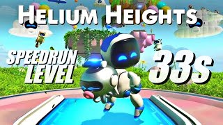 ASTRO BOT Helium Heights in 335s  Speedrun Level Record Time [upl. by Ranchod]