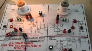 Ac voltage control using Triac Diac and Anti Parallel Thyristors Part 2 [upl. by Pauly]