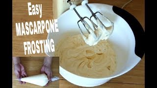 How to make Mascarpone cheese frosting [upl. by Romaine]