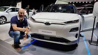 Hyundai Kona EV  Geneva Motorshow [upl. by Eberhard533]