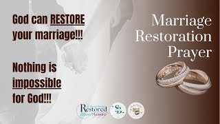 Marriage Restoration Prayer [upl. by Kirsten772]