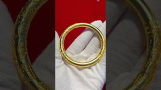 GoldSmith Engraved auspicious round bracelet goldaccessories goldworks handmade goldbraclets [upl. by Rexferd]