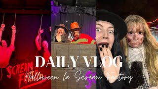 Nea alergat un nebun cu drujba I Scream Factory halloween2024 travelvlog [upl. by Llenrap399]