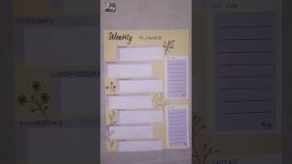 Weekly planner shorts craft art A4 ART n CRAFT [upl. by Anwaf]