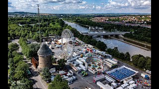 HeilbronnBaugebiet NeckarbogenLuftbilderBuGa Gelände [upl. by Aimit]