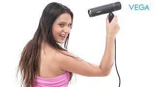 Upgrade Your Hair Drying With The Vega Style Pro 1600W Hair Dryer VHDH 34 Fast amp Precise Styling [upl. by Anasus114]