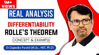 Real Analysis  Mean Value Theorem  Rolles Theorem  Proof amp Examples [upl. by Mattson]