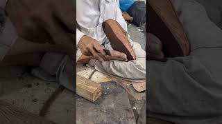 Part 2 asmr handmade bespoke cuttingskills leathercraft bespoke diy diycrafts shoemaker [upl. by Amsab806]