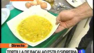 Receta de Tortilla de bacalao al estilo sidreria ED [upl. by Chaves]